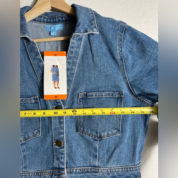 New Draper James Women's blue Denim Dress 6 8 12 16 - Picture 9 of 16